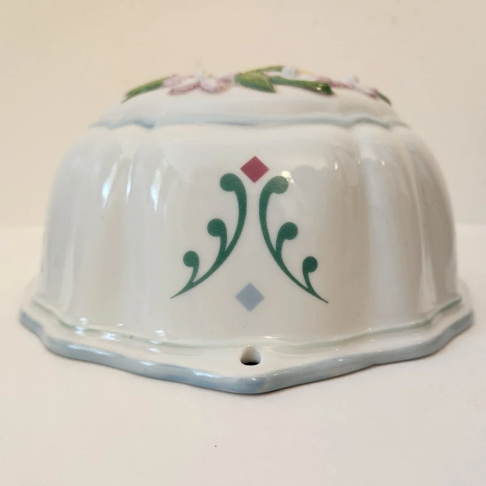 Vintage 1986 Le Cordon Bleu Franklin Mint Lemon Ceramic Jelly Mold Wall Hanging